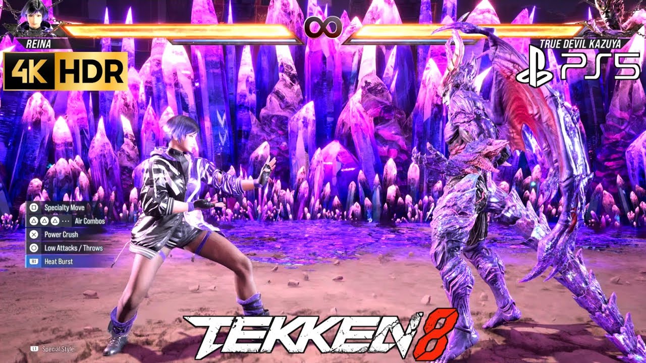 Reina Vs True Devil Kazuya TEKKEN 8 True Devil Kazuya Fight 4K | Tekken ...