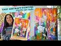 Easy abstract painting using palette knife i abstract painting anyone can try easy for beginners 