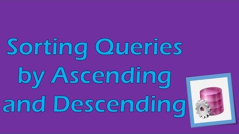 PL/SQL Tutorial 5 (Oracle): Sorting with Ascending/Descending Commands