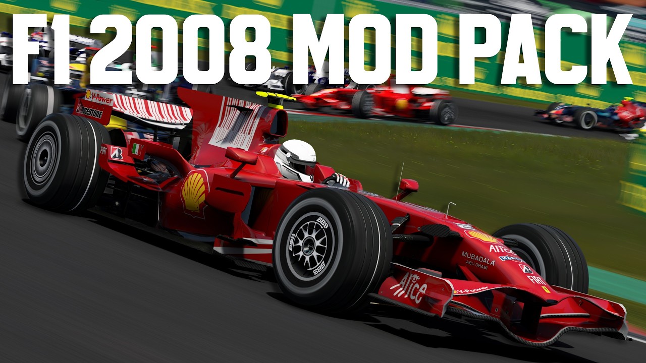 Этот модпак для Assetto Corsa F1 2008 года просто ПОТРЯСАЮЩИЙ!!