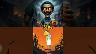 HORROR VERSION: The Simpsons Characters 💀 #shorts