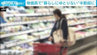 【暮らしのゆとり】「なくなった」5割超え…“物価上昇”が主な理由　日銀調査(2022年10月15日)