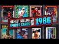 TOP 20 Sports Cards from 1986 recently sold baseball, basketball, football cards!