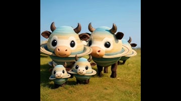 Thumbnail of baby version of La vaca Saturno saturnita 🐮🪐#shorts #brainrot