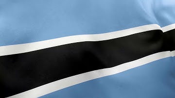 4k Botswana Flag | Waving flag of Botswana - National Flag of Botswana | Country Flag