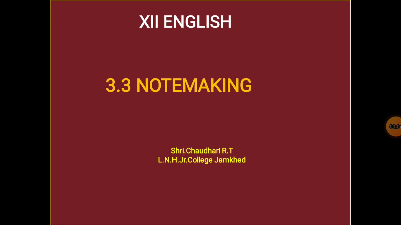 Unit No 3 3 Note Making Part 2 YouTube unit-no-3-3-note-making-part-2-youtube