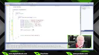 Intro to C# Programming: Alpha Numeric Intro