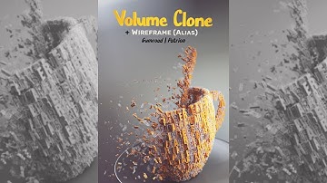 Volume Clone (Scene(Assembly)) + Wireframe (Alias) | MODO 12.1v1