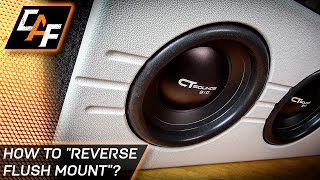 How to Reverse Flush Mount Subwoofer Box Baffle - Custom CarAudioFabrication