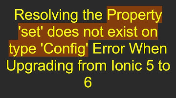 Resolving the Property 