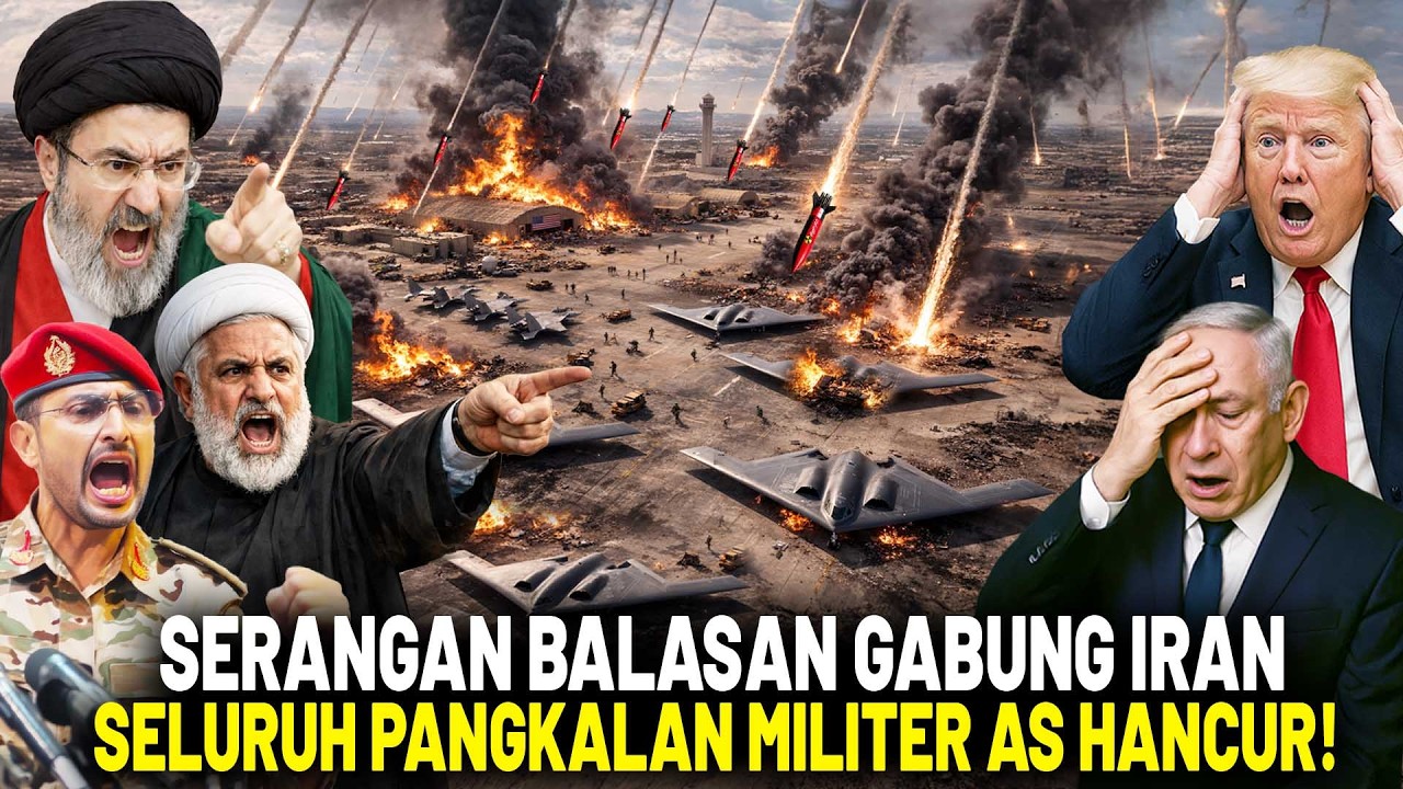 AS-ISRAEL RUGI BESAR 100.000 TRILLIUN? Serangan Iran-Houthi-Hizbullah Gempur Tel Aviv & Pangkalan AS