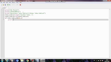 PEMOGRAMAAN 1 PYTHON MENENTUKAN TAHUN KABISAT & BUKAN TAHUN KABISAT