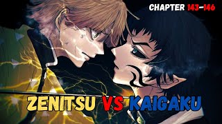 Zenitsu vs Kaigaku Full Fight | Chapter 143-147 Manga Review | Demon Slayer Infinity Castle Arc