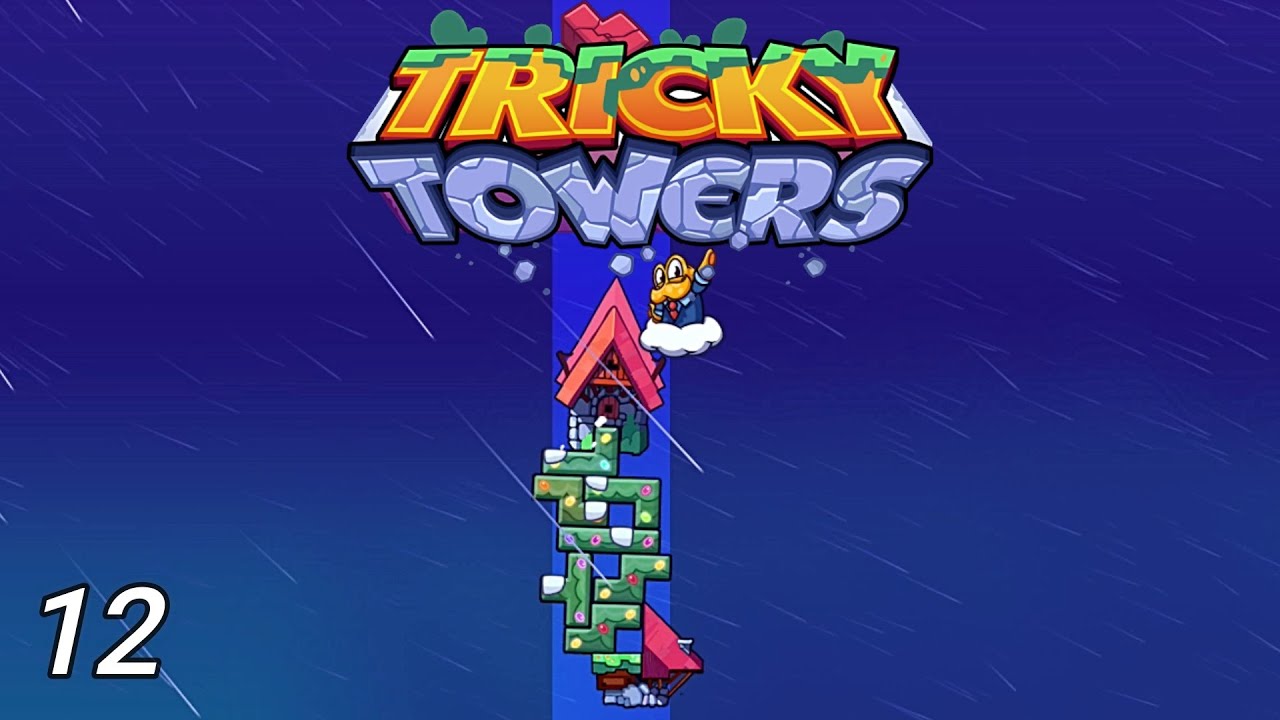 Tricky Towers #12- Merry Hard Mode Race With TobsterDolphin!