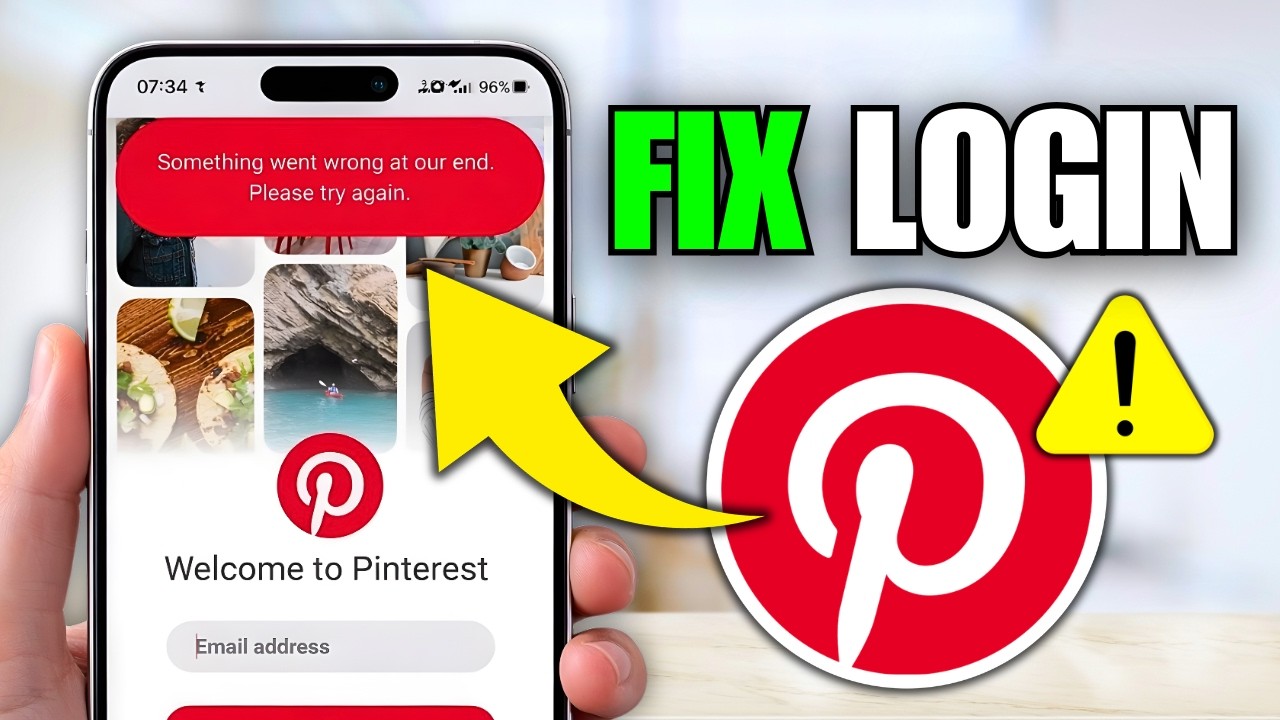 Pinterest Windows Error Message How To Fix Pinterest Login Problem Something Went Wrong - YouTube