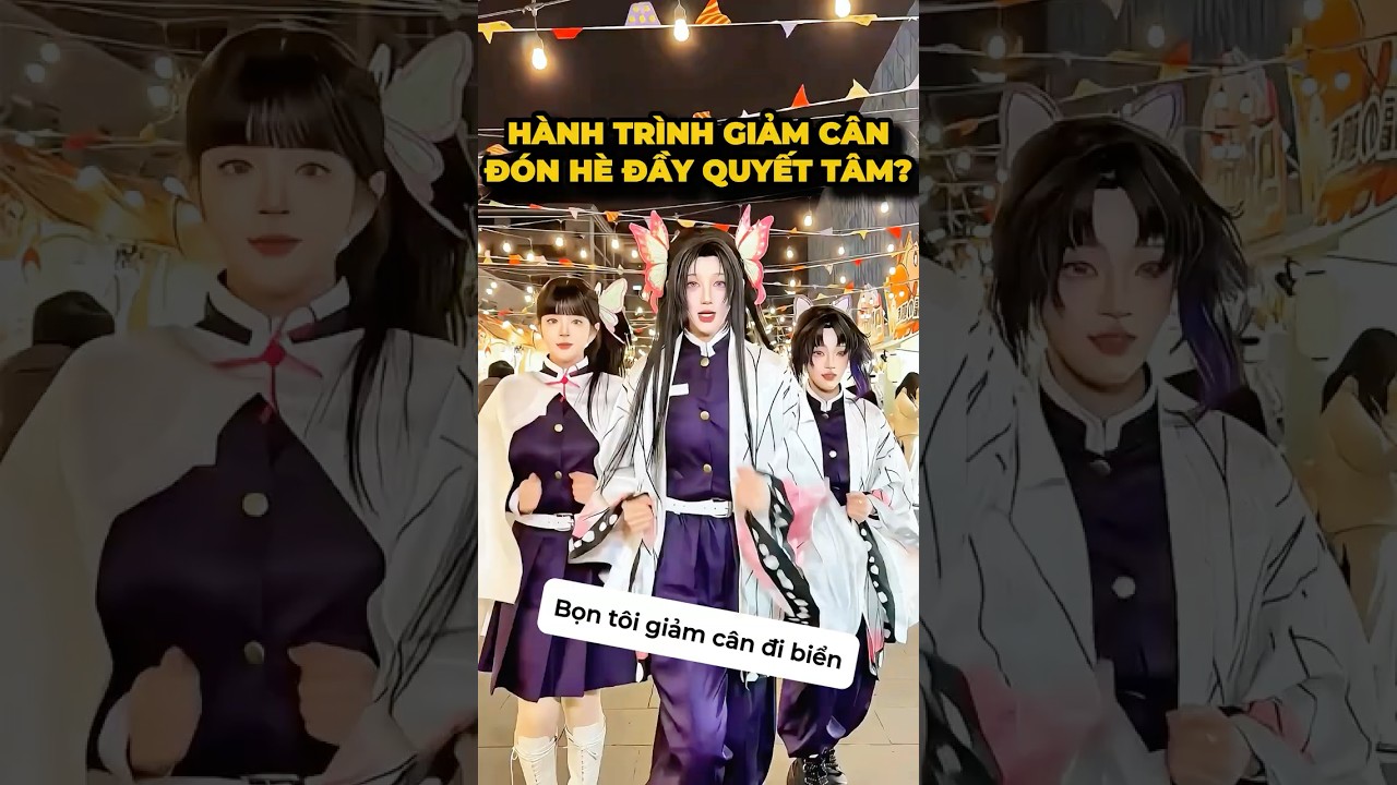 Cách 3 chị em giữ dáng cho mùa hè🤔- Chị em nhà Bướm#cosplay #shorts #minnacosplay