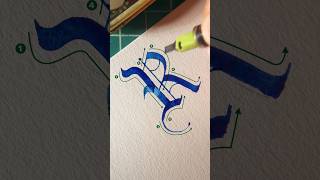 Information How to write a Gothic R, using a Pilot Parallel Pen #calligraphy Update
