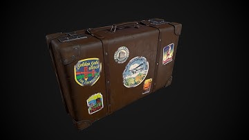Game-ready suitcase Timelapse (Blender, Substance Painter)