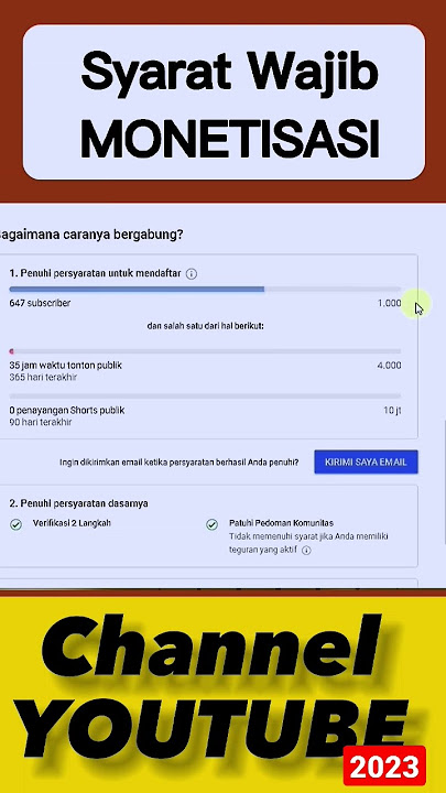 Perubahan Syarat Monetisasi Channel Youtube di Tahun 2023, Begini Cara Mengikutinya