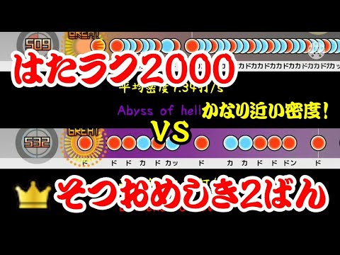 【密度比べ#147】かなり密度が近いはたラク2000とそつおめしき2ばんの密度を比べてみた！