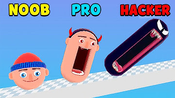 NOOB vs PRO vs HACKER - Hopping Heads