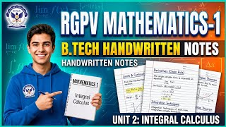 RGPV Mathematics 1 Unit 2 Integral Calculus Notes 📚 | BTech 1st Year 1st Sem | Complete Notes 🔥
