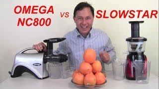 Omega NC800 vs Slowstar Juicer Comparison Review: Orange Juice