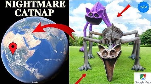NIGHTMARE CATNAP + CATNAP 😶‍🌫️ Found on Google Maps and Google Earth 🌎