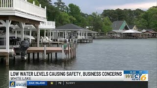 Low water levels cause safety and business concerns for White Lake