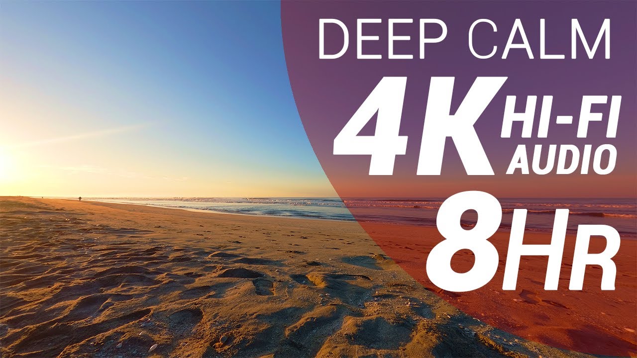 8 Hours of Waves Sounds - Pacific Beach (4K - Hi-Fi Audio - No Talking)