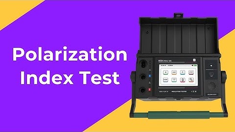 Polarization Index (PI) test of 3.3 KV, 1450 KW Induction motor