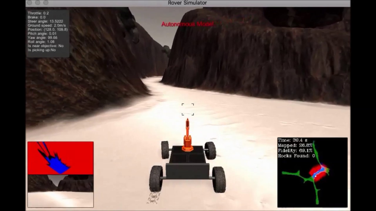 Autonomous Rover Simulation Autonomous Rover simulation: Roversim demo 1 - YouTube