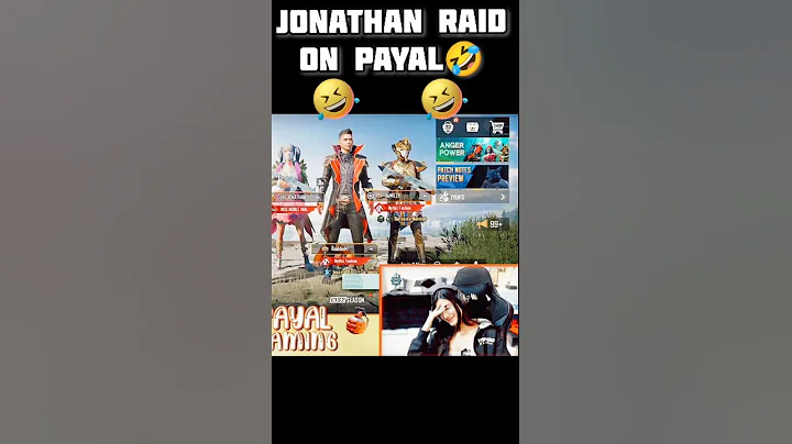 Jonathan Raid on Payal Gaming 🤣 | Jonathan funny short video Bgmi #jonathan #shorts #payalgaming