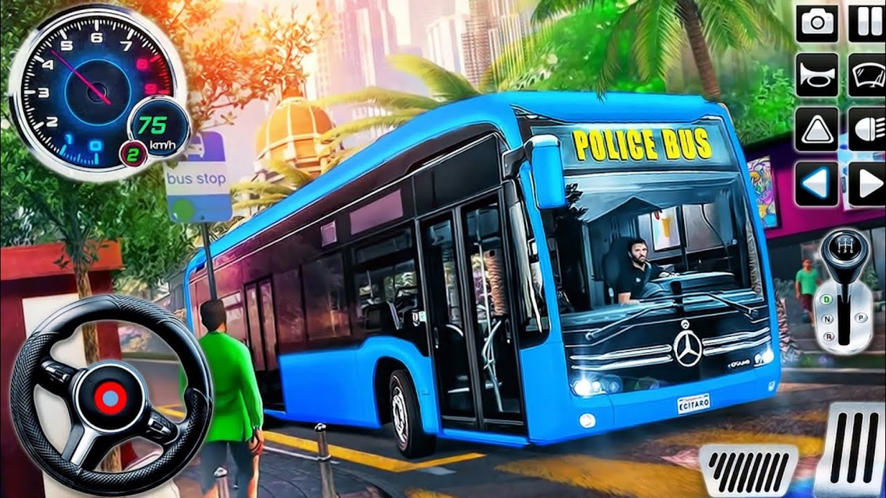 Police Bus Rescue Driving Simulator - US Prisoner Bus Transporter Driver 3D Android Gameplay