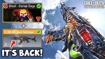 Finally Mythic Ghost Eternal Siege + KN-44 Dark Harbinger is back in CODM 