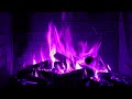 Unusual Purple Fireplace. 10 hours. Full HD