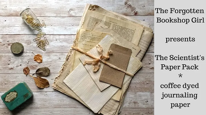 Scientist's Paper Pack - coffee dyed - new listing  in my Etsy Shop
