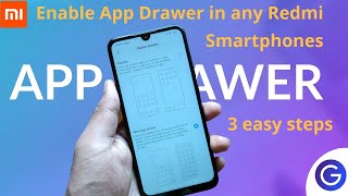 How to enable App drawer in any Redmi Smartphone | Enable App drawer screenshot 2