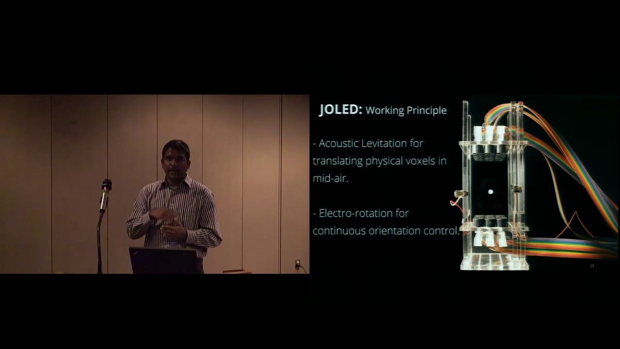 JOLED: A mid-air display based on electrostatic rotation of levitated ...