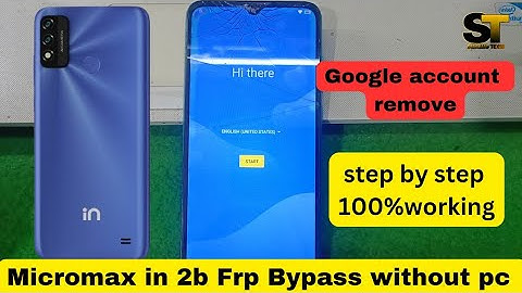 Micromax in 2b Frp Bypass without pc || android 11 ,12 ,Frp Bypass 2025