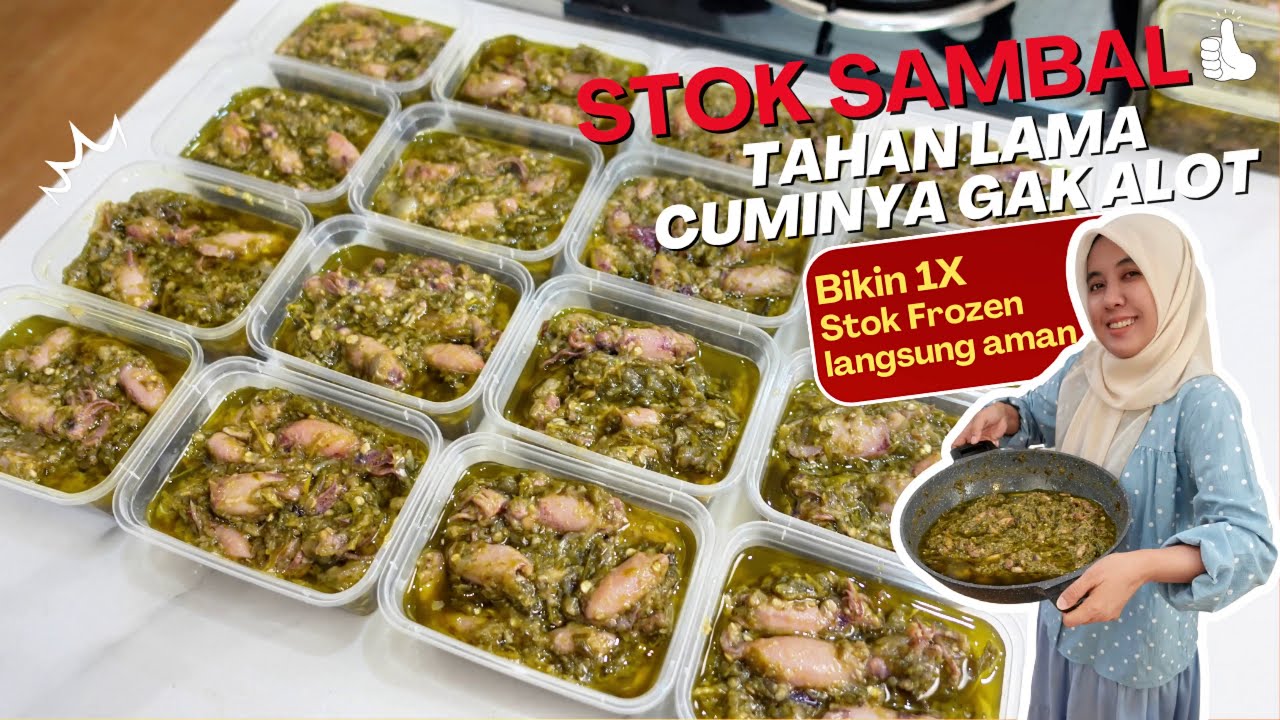 TAHAN 2 BULAN DI FREEZER‼️STOK SAMBAL CUMI FROZEN, RASA MAKIN NENDANG!