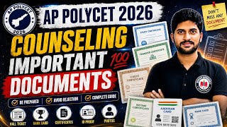 Celebrity Part-2 π AP POLYCET 2026 Counseling Important Documents π― Complete Certificate Verification Guide Wealth