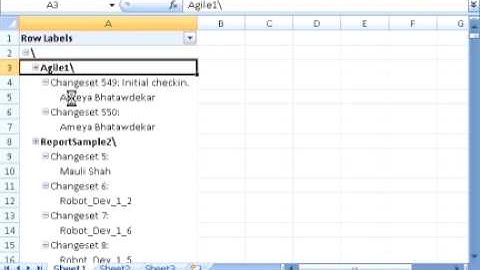 TFS Code Churn Report using Excel 2007