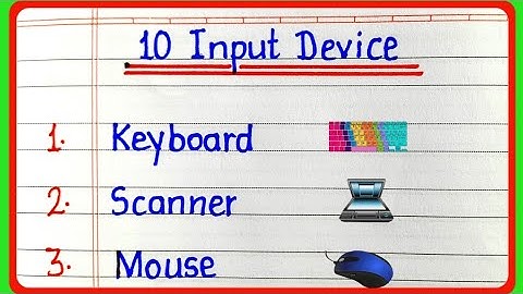 10 Input Device Name in English || Input Device ke naam  || Input Devices