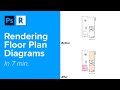 HOW TO RENDER FLOOR PLAN DIAGRAMS FROM REVIT TO PHOTOSHOP