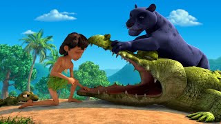 Jungle Book 2 Cartoon for kids English Story | I am a Wolf Mega Episode | Mowgli adventure