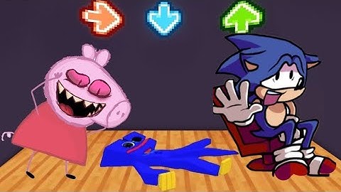 FNF Character Test | Gameplay VS Playground | VS Peppa pig.exe | VS Huggy Wuggy | VS Tails Caught