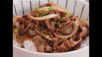 Cách làm CƠM BÒ GYUDON NHẬT BẢN  | Dashi Lab | Nước Sốt Sukiyaki Nhật Bản
