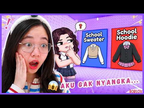 Aku Harus Pilih School Sweater atau School Hoodie?! 😱#robloxindonesia