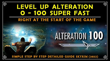 How to level up Alteration Spell before even doing any exploration or other quests | Skyrim 2022